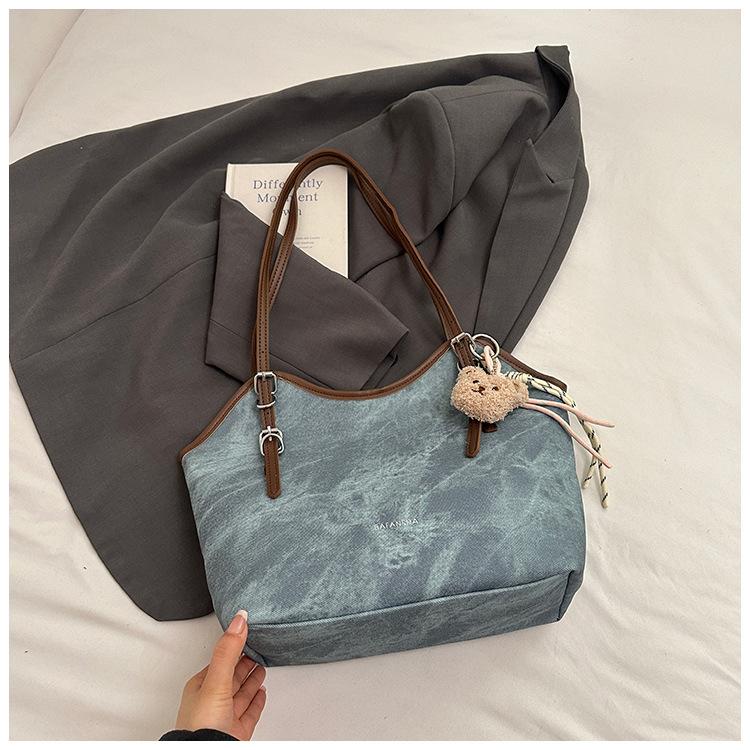 New Casual Tote Bag, High-end Shoulder Bag for Women, Retro Large-capacity Underarm Bag for Women