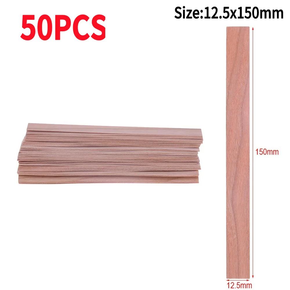50/100 STuks Houten Kaarsenlonten Rookloze Kaarsenlonten Handgemaakte Kaarsen Soja of Soja Paraffine voor DIY Kaarsen Maakbenodigdheden Gereedschap