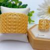 Vintage Simple Wide Face Opening Bracelet + Ring Temperament Geometric Ring Bracelet Dubai Middle East