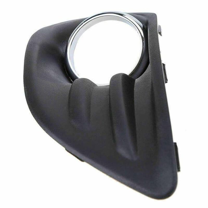 Front Bumper Fog Light Lamp Cover Grille Replacement Lamp Frame Compatible For Ford Fiesta 2013-2016