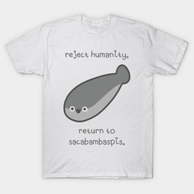 Men Black Print T-shirt Reject Humanity. Return To Sacabambaspis No-Cut Transfer Paper Print Cotton Tshirt L белый
