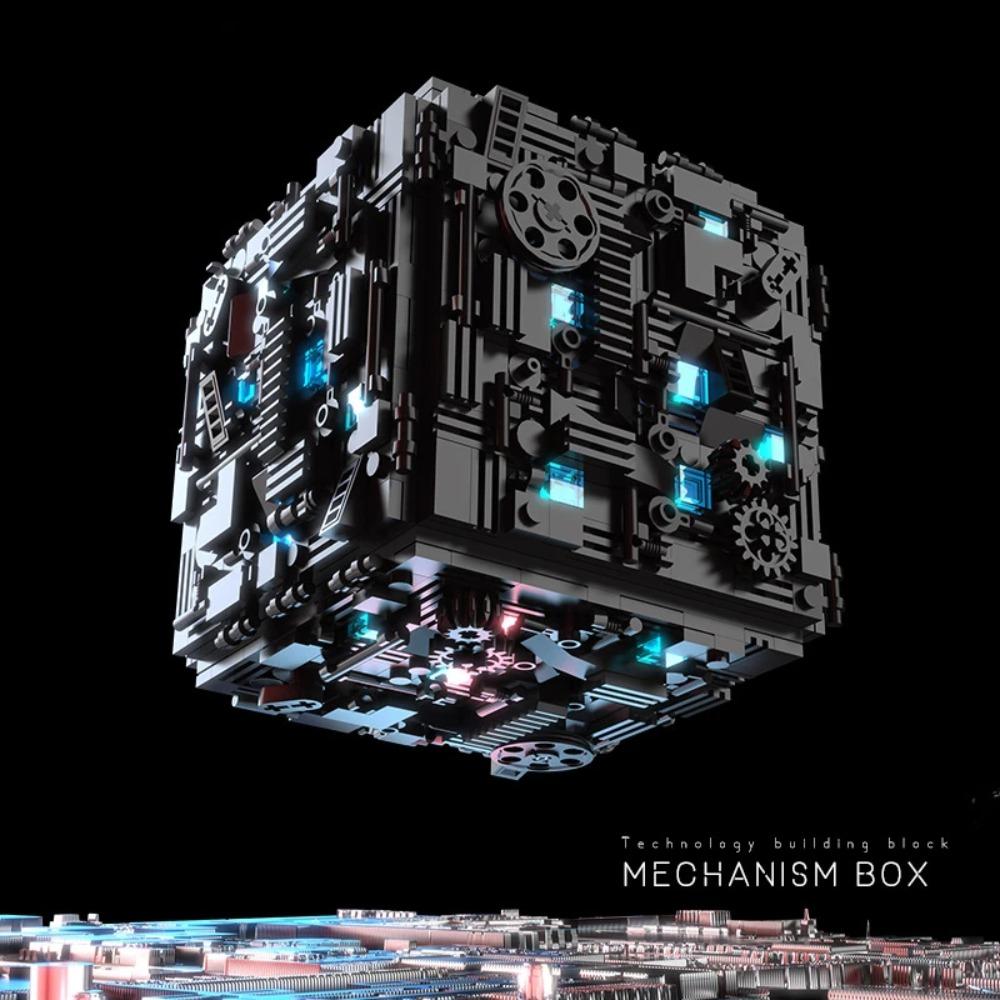 Mechanism Decryption Box Building Block Assembly Toy Building Blocks Secret Base Adult High Difficulty Puzzle Universal