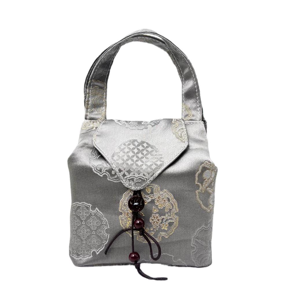 Brocade Tea Set Storage Bag: Portable, Customizable Cloth Bag for Tea Can Storage