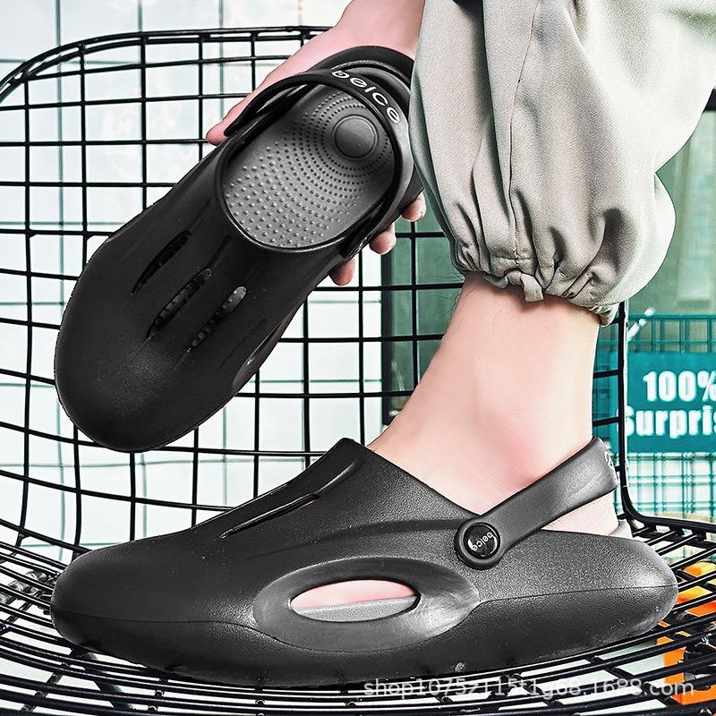 Summer new men's hole shoes home non-slip, light and breathable casual beach wear can be distributed
