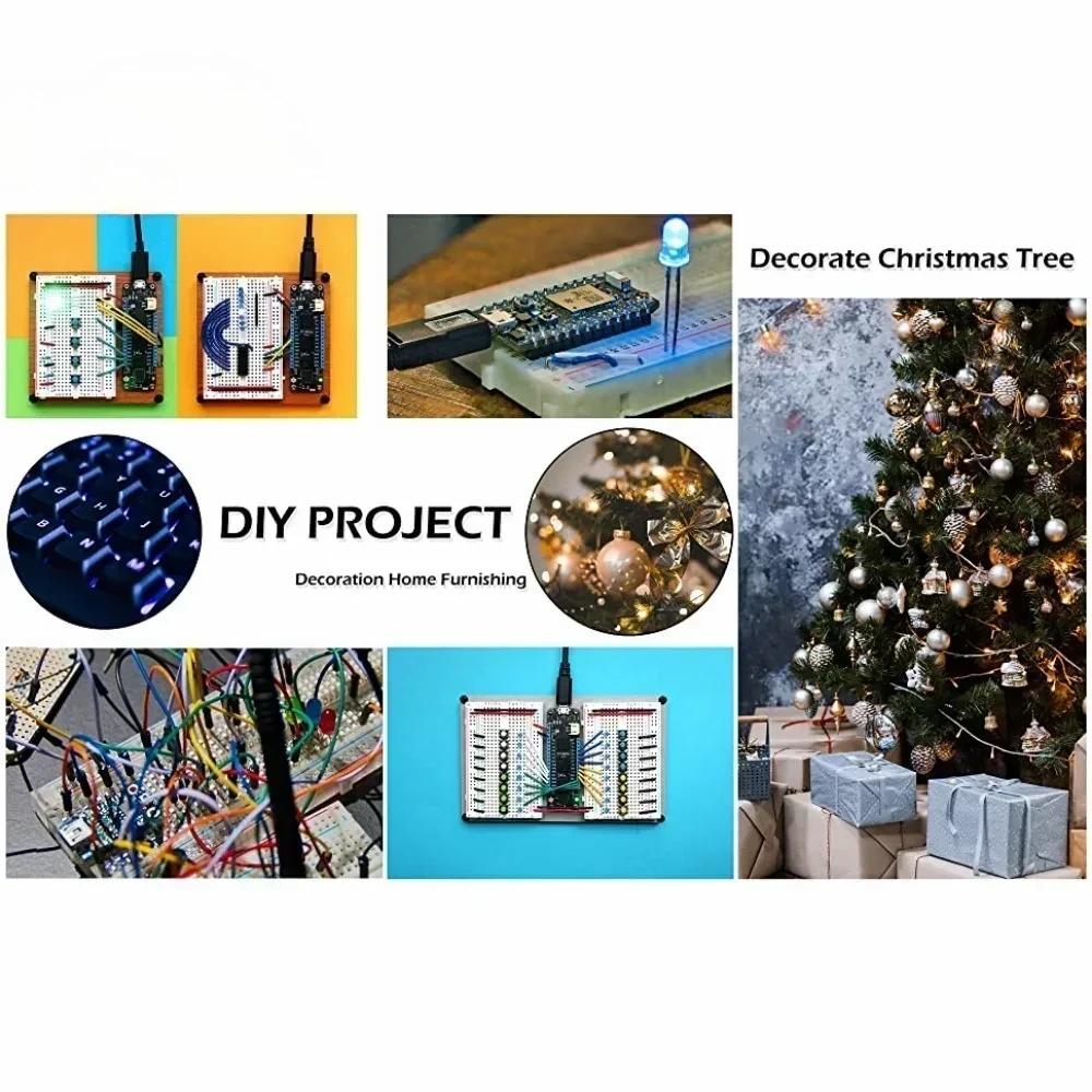 Full-color 5mm RGB LED Diodes Common Cathode/Anode Four Feet Transparent Red/green/blue Highlight Color Light 5mm Diode Colorful