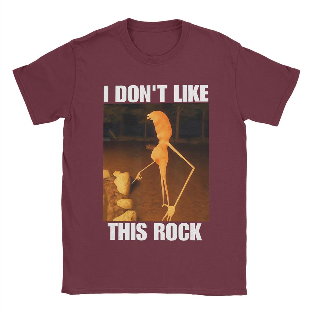 Hommes Femmes Imprimé Graphique Marcus Le Ver Je N'aime Pas Cette Roche T-shirt Coton T-shirts Vêtements