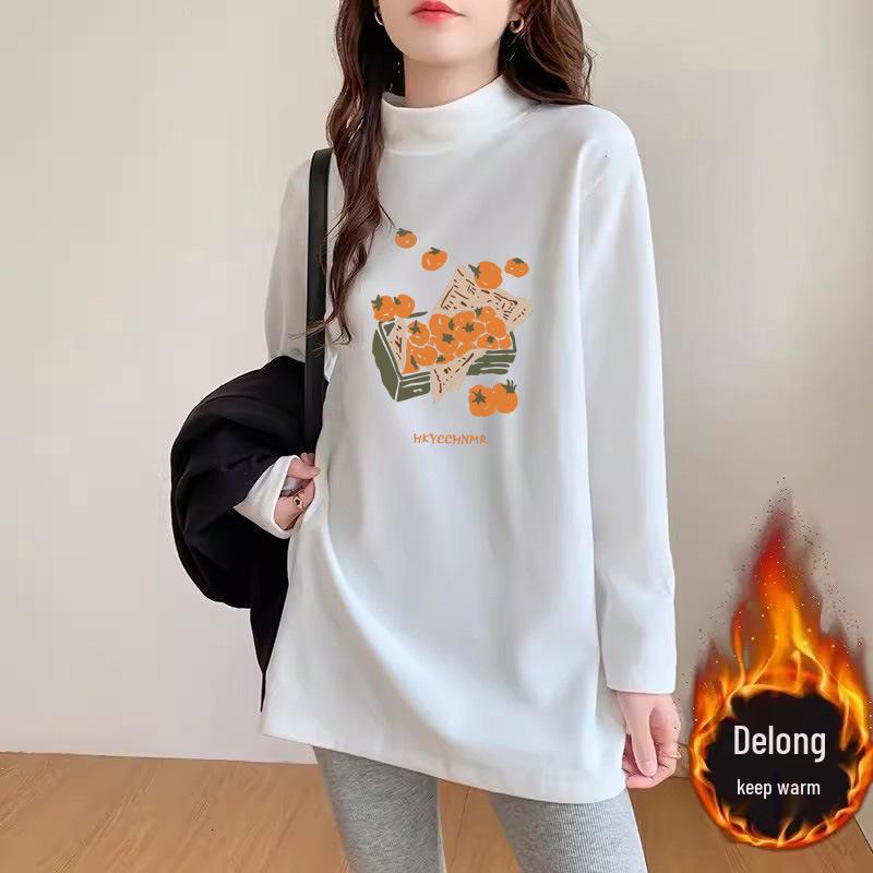 

Women s 2025 Trendy High-Neck Long-Sleeve T-Shirt for Fall/Winter XXL