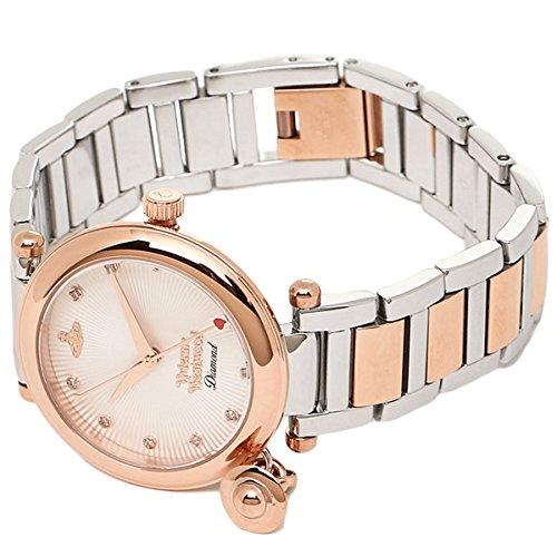 Vivienne Westwood Orb 32mm Quartz Watch In White, Rose Gold, and Silver (VV006WHWH) [Parallel Import]