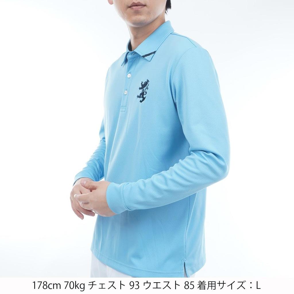 Color Touch Shirt [Admiral Golf] Long-Sleeve