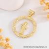 European American Zircon Our Lady Saint Jude Benedict Michael Pendant Necklace
