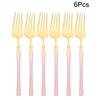 6Pcs Mirror Dinner Forks Cutlery Blakc Stainless Steel Fork Flatware Kitchen Silverware Western Dinnerware Restaurant Fork Set
