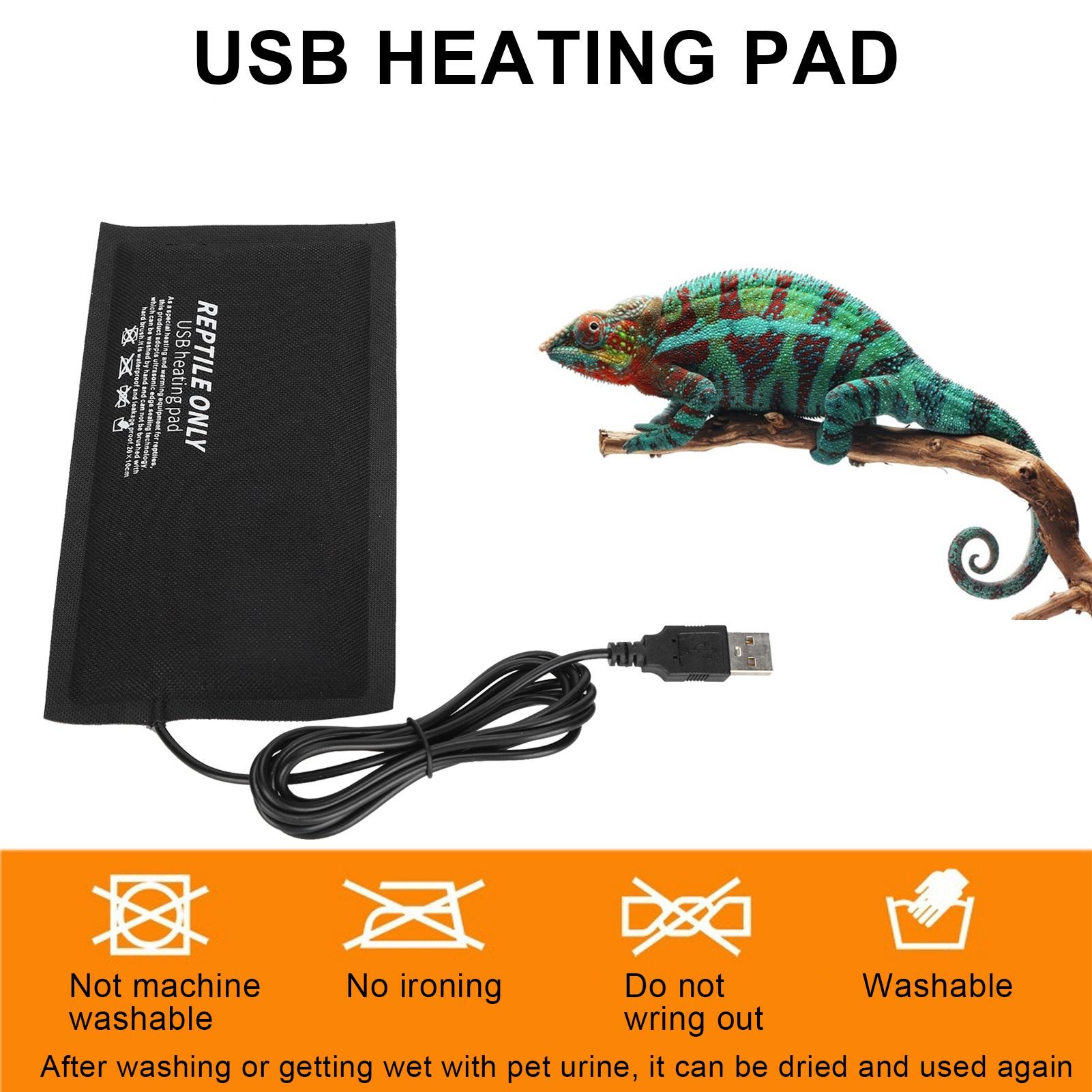 Tapis Chauffant USB pour Reptiles   Tissu pour Reptiles Serpents     Crabe