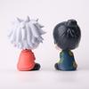 Anime Jujutsu Kaisen Gojo Satoru Geto Suguru Action Figure Q Version Look Up Sitting Pose Beach Outfit Pvc Collectible Model Toy
