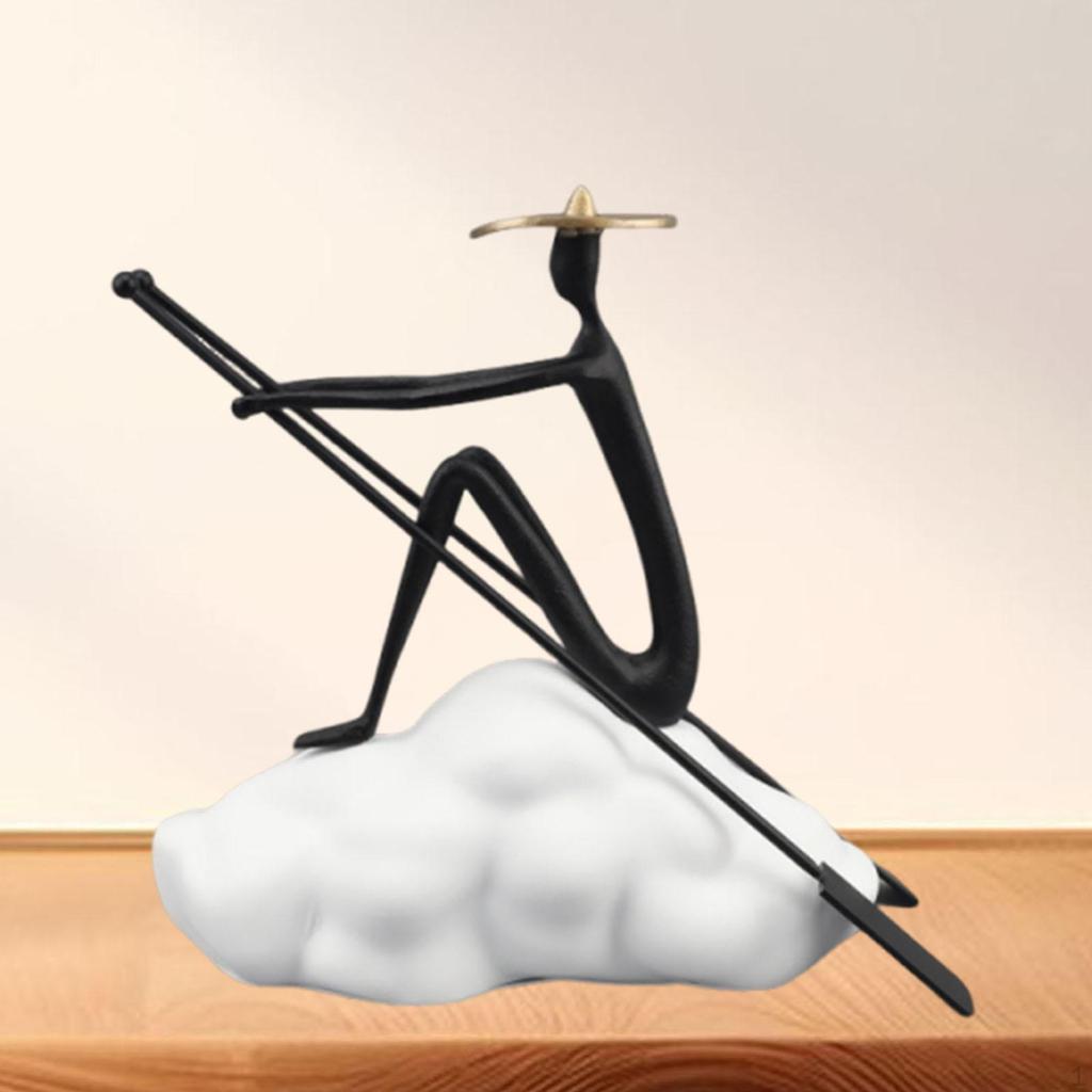 People Statue Creative Modern Home Decor for Housewarming Living Room Office Boating