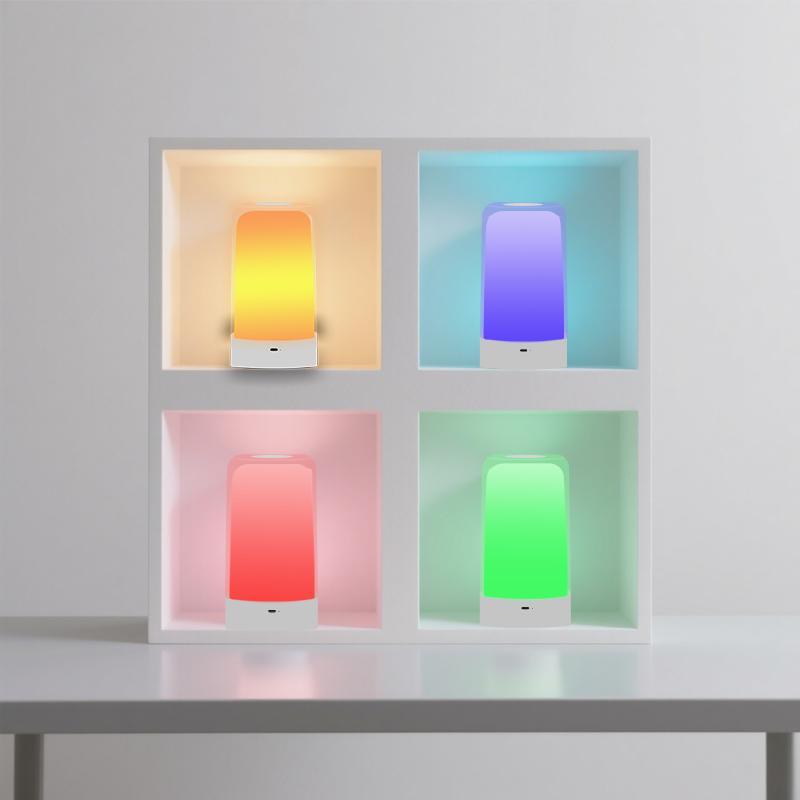 Bedroom table lamp bedside lamp color mode remote control touch dimmable USB magic color portable night light