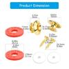 Strap Lock Buttons Set Strap Retainers for Guitars Bass Ukulele Metal Construction Silicone Straps Fastening System