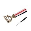 Double Layer Striped Keychain with Ring Universal Fit for Car Keys and Home Keys Durable Multi Color Design