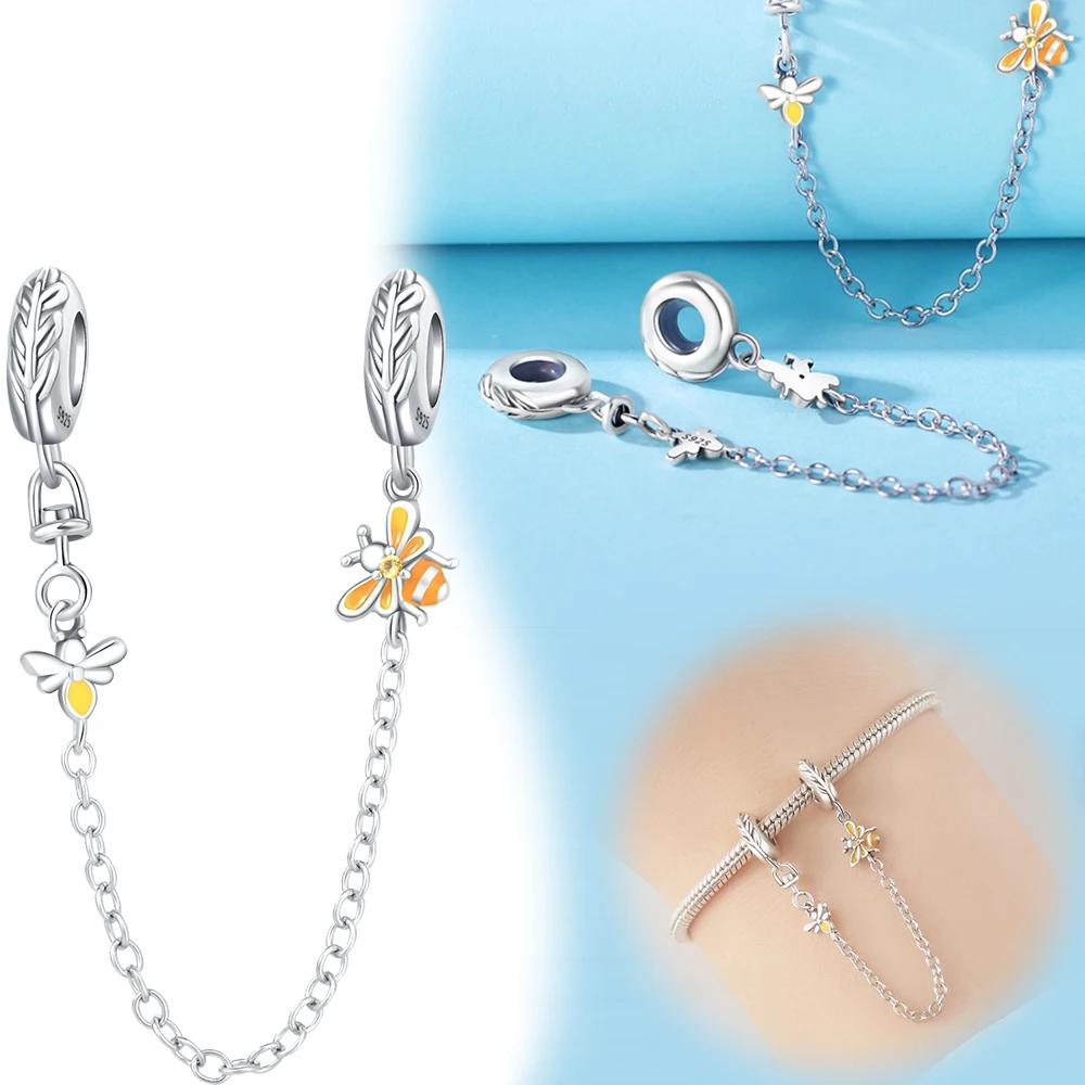 Coppersafety Chain Pendant Series Love Planet Butterfly Bee For Women Diy Bracelet Necklace Jewelry Making Gift