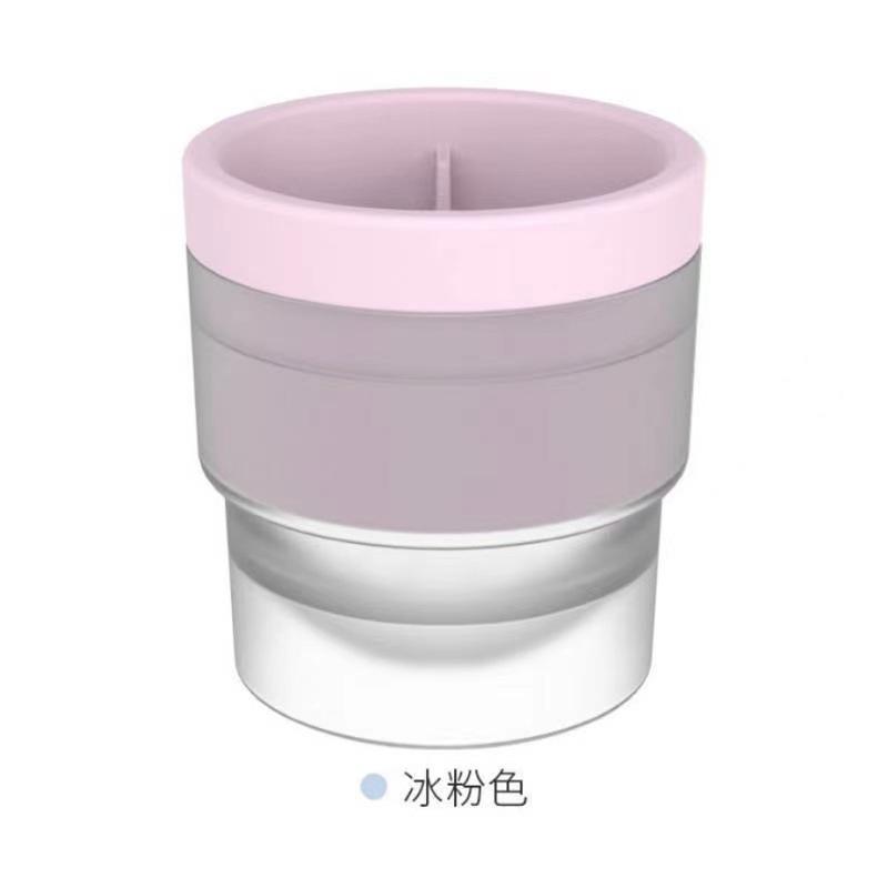 Cross-Border Whiskey Silicone round Ice Hockey Mold Household Large Ice Hockey Making Container Ice Tray Manufacturer