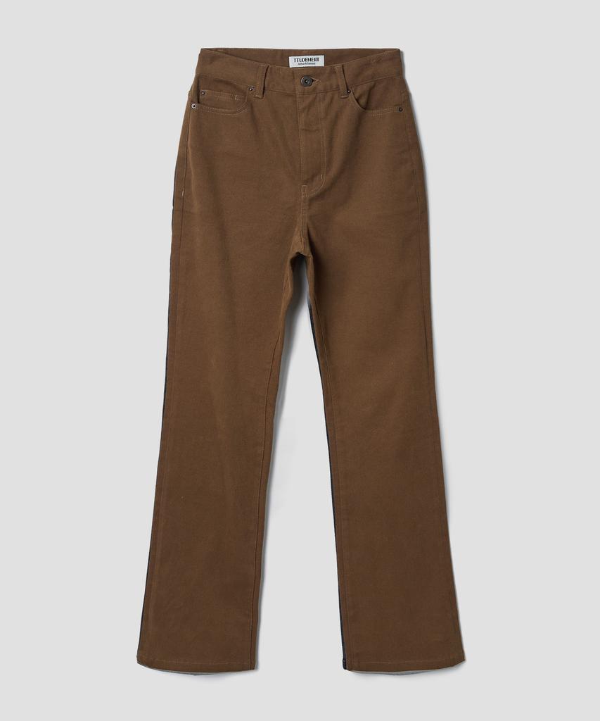 Tuddment Cotton Flared Pants_Camel