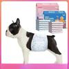 10 Stück Super saugfähige Hundewindeln Physiologische Hosen für Hunde Auslaufsichere Hundewindeln Einwegwindeln für Hunde Katzen Männlich Weiblich
