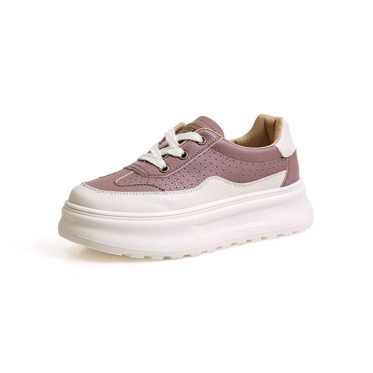 2025 spring new thick-soled heightening casual shoes women's versatile fashion muffin shoes sports shoes lightweight versatile board shoes
