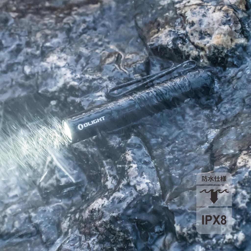 OLIGHT I3T2 EOS LED Flashlight, 200 Lumens, Mini, Lightweight, IPX8 Waterproof, Tail Switch, Handy Light with 1.5V AAA Battery, Ideal for Disaster