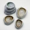 Japanese Stone Bowl for Sashimi & Appetizer, Creative Ceramic Dish for Sushi Platter, Restaurant Tableware