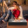 Portable Indoor/Outdoor Tabletop Fireplace: Small Decorative Real Fire Stove