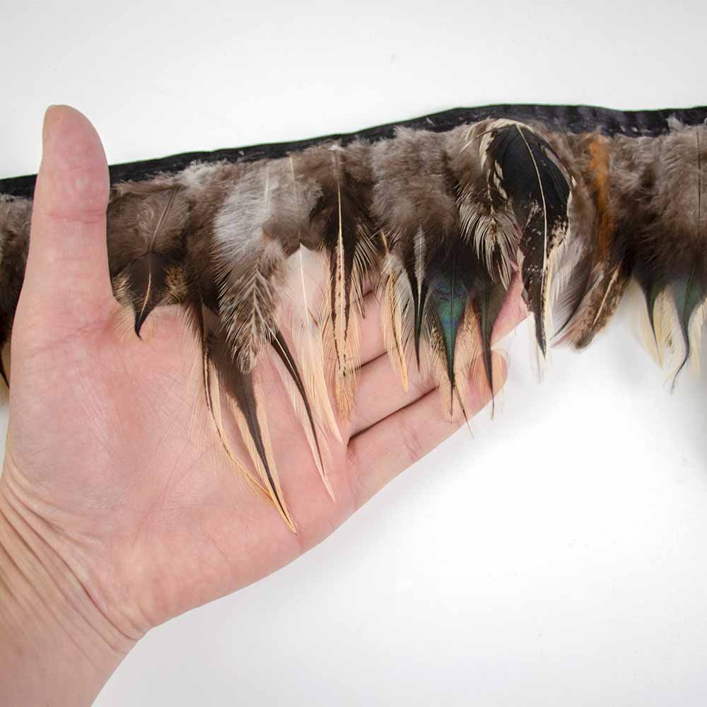 

Натуральная отделка из перьев фазана на ленте, длина 10-15 см, для свадебного декора, костюмов для вечеринок, одежды, шитья, рукоделия, 1/5/10 метров 1Meter естественный