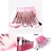 Makeup Brush Set 22 Pieces With Pink Pouch For Precise Application And Travel Convenience