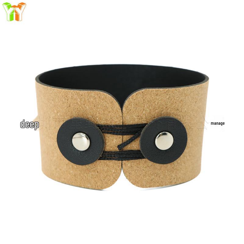 

In Stock: Wood Grain Cork Anti-Scalding Stainless Steel Coffee Cup Sleeve and Picnic Bento Bag