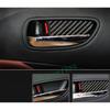 4PCS Carbon Fiber Interior Car Door Bowl Cover Trim Fit For Lexus GS 2006-2011