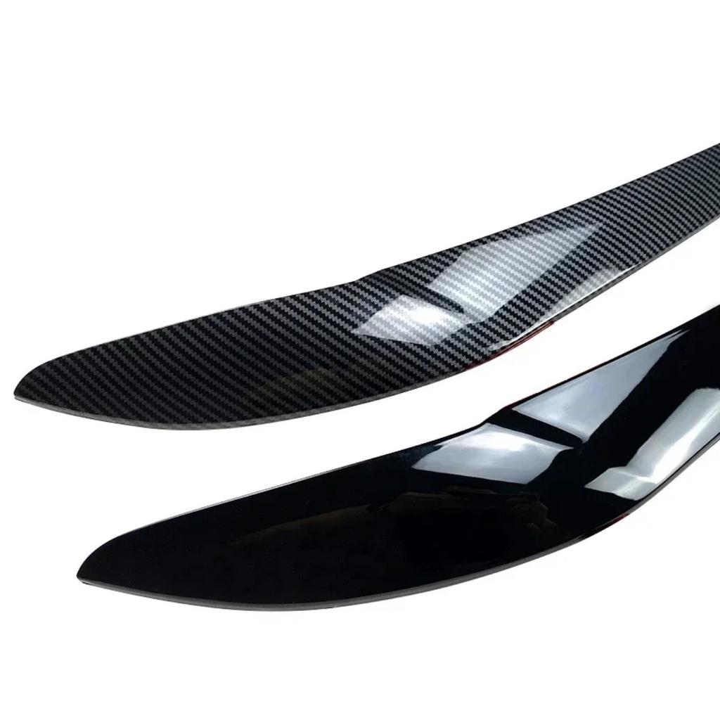 Para BMW X3 F25 X4 F26 2014 2015 2016 2017 2018 Preto Brilhante/Aparência de Carbono Pálpebras Sobrancelhas Farol Carro Kit Carroceria Adesivo Tuning