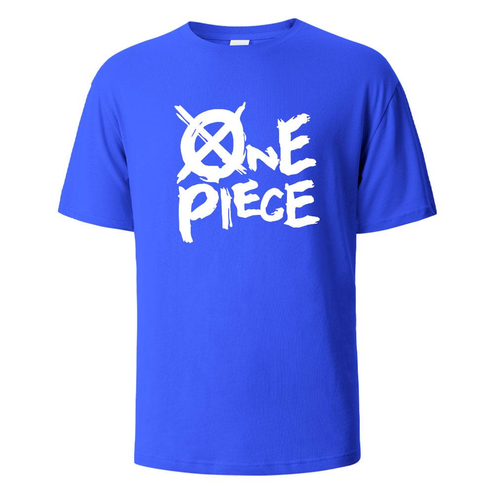 One Piece Print TShirt 100 Cotton Summer Tees For Men Women Oversize Casual Tops