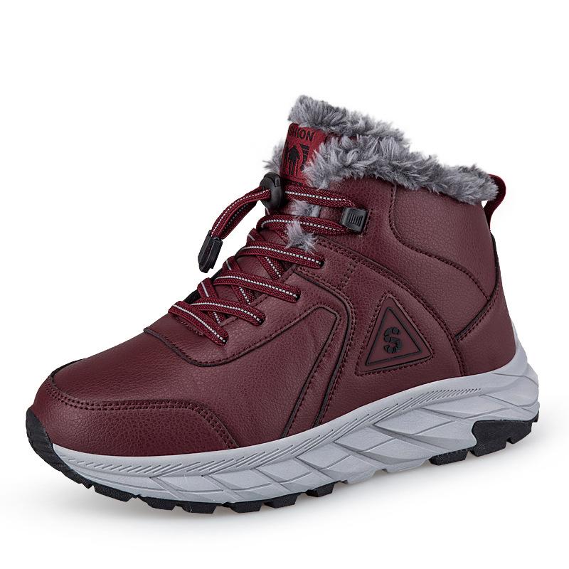 

Зимняя внешнеторговая обувь для отцов среднего и пожилого возраста, бархатные теплые хлопковые туфли, мужская обувь, повседневная нескользящая обувь для пожилых людей, обувь для ходьбы 41