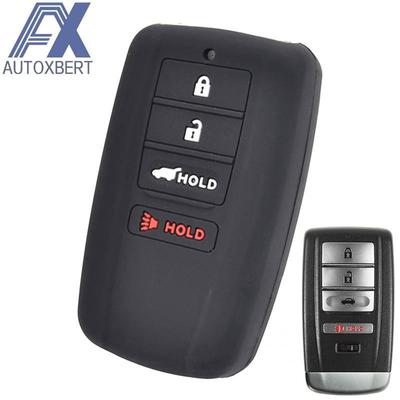 Silicone Remote Key Case Fob Shell Cover Skin Holder 4 Button For Acura MDX 2016 - 2019