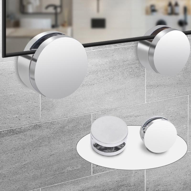 4Pieces Mirror Support Clip Sturdy Zinc Alloy Materials for Home Decoration and Interior Designs Projects Supplies