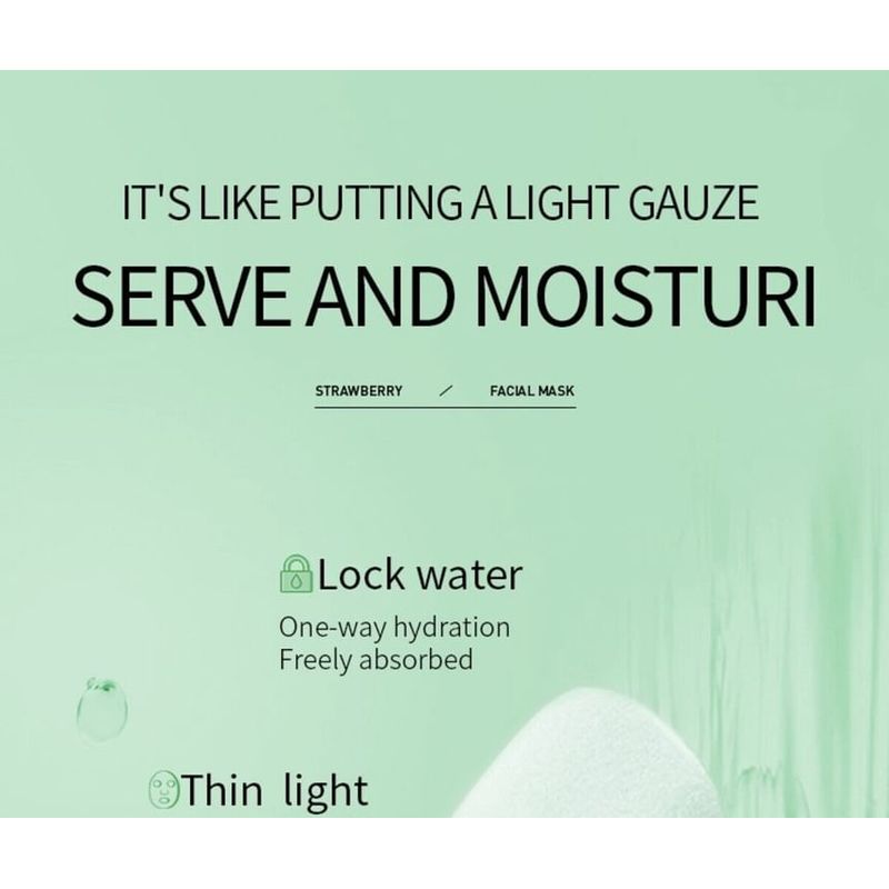 BIOAQUA - Feuchtigkeitsspendende Gesichtsmaske mit Aloe Vera