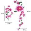 DIY Embroidered Flowers Trims Peony Design Ribbon Edge Appliques DIY Trimmings