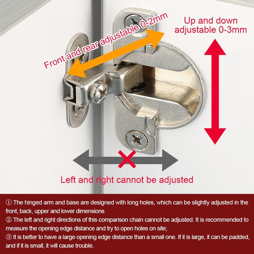 Ultra-short Arm Opening Hole Wardrobe Inner Hinges Desk Cabinet Hardware Container Hinges