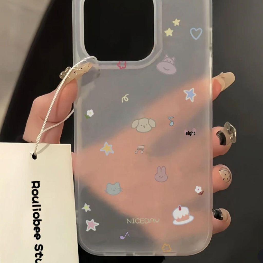 Simple Puppy iPhone Case: Soft, Frosted, Drop-Proof Shell for iPhone 11, 12, 13, 14, and 15 Pro Max.