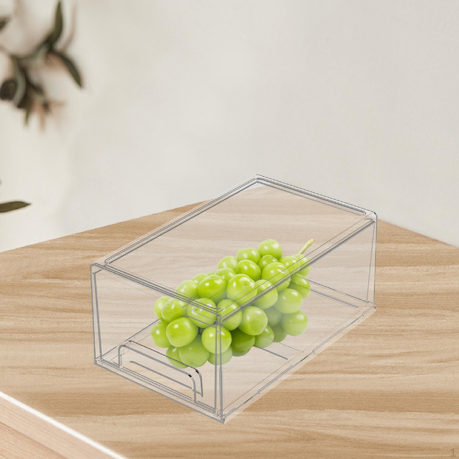 

Clear Stackable Storage Drawer Bin for Vanity Toy Organizer Jewelry L