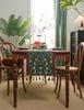 American Retro Jacquard Magpie Flower Tassel Table Runner/Bed End Polyester