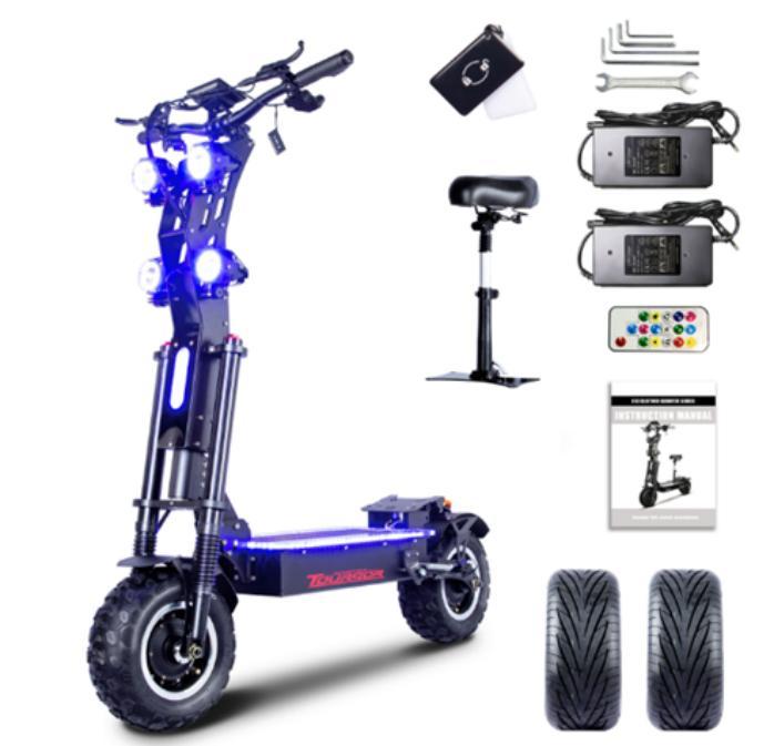 X14 10000W Dual Motor EU Lagerbestand Elektroroller 72V 40AH Batterie 13 Zoll Reifen Faltbarer Mobiler Elektroroller