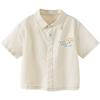 Minibala Boy's Casual Pure Cotton Short Sleeve Shirt