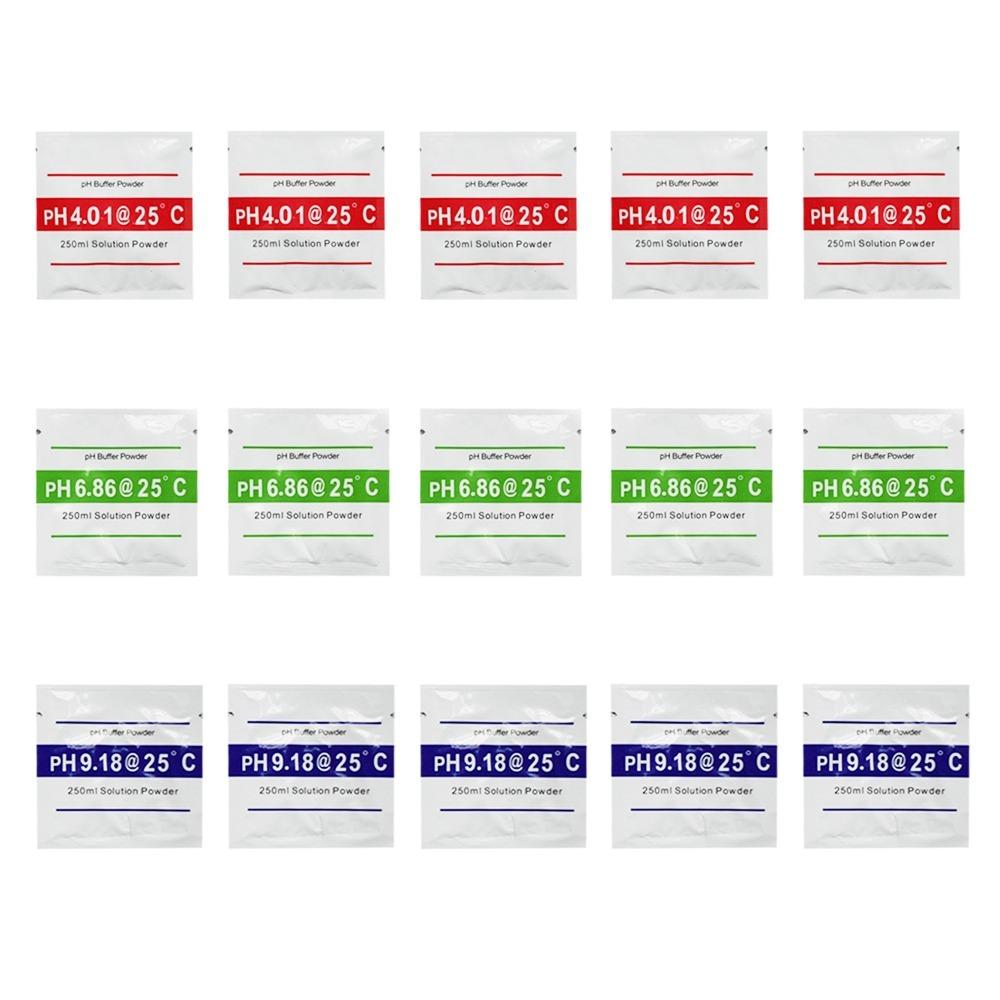 15pcs PH 6.86 PH Meter Calibration Solution Powder PH Calibration Powder Packets  For PH Tester