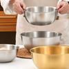 Anti-Scalding Soup Rice Bowl Stainless Steel Noodles Bowl Dish Container  for Cooking Baking