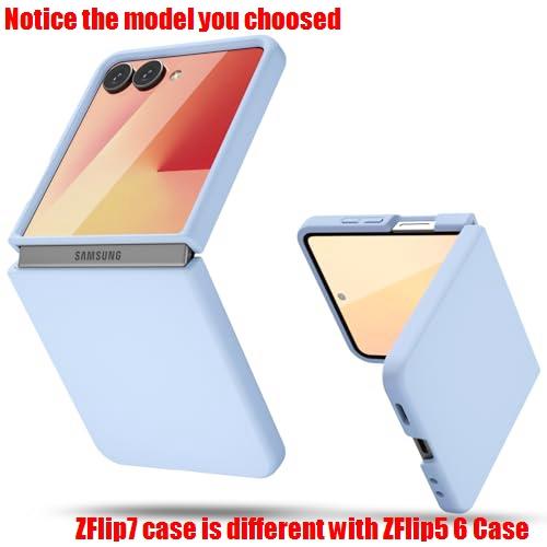 Liquid Silicone Case for Samsung Z Flip 8 Slim Ultra Thin Skin Feel Men Women Cover for Samsung Galaxy Z Flip 8 7 FE 6 5 4 3 2