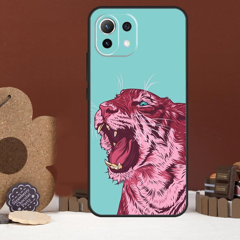 Animal Tiger Art Case For Xiaomi 14 15 Ultra 15T 14T 13T 17 Pro Max POCO X7 Pro X5 X6 F5 F6 F7 F8 Ultra Cover